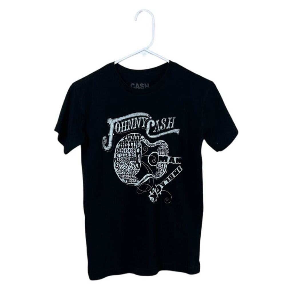 Johnny Cash Black Band Tee size S